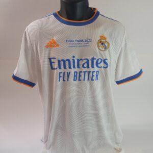 CAMISETA oficial conmemorativa del Real Madrid Final Paris 2022 (Sin autografiar)